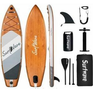 Доска SUP SURFWAVE Single Wood layer Drop Stich, 335x83x15 см