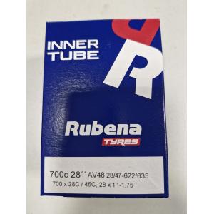 Велокамера 28-29x1.75-2.45 (47/62-622/635) AV48  (auto) 10340182, RUBENA