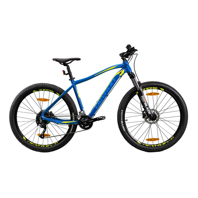 Bicycle Devron 27.5" Riddle RM2.7, V-2x9, 495mm, D+D, hidravl., 14.95 kg. Bicycle Devron 27.5" Riddle RM2.7, V-2x9, 495mm, D+D, hidravl., 14.95 kg.