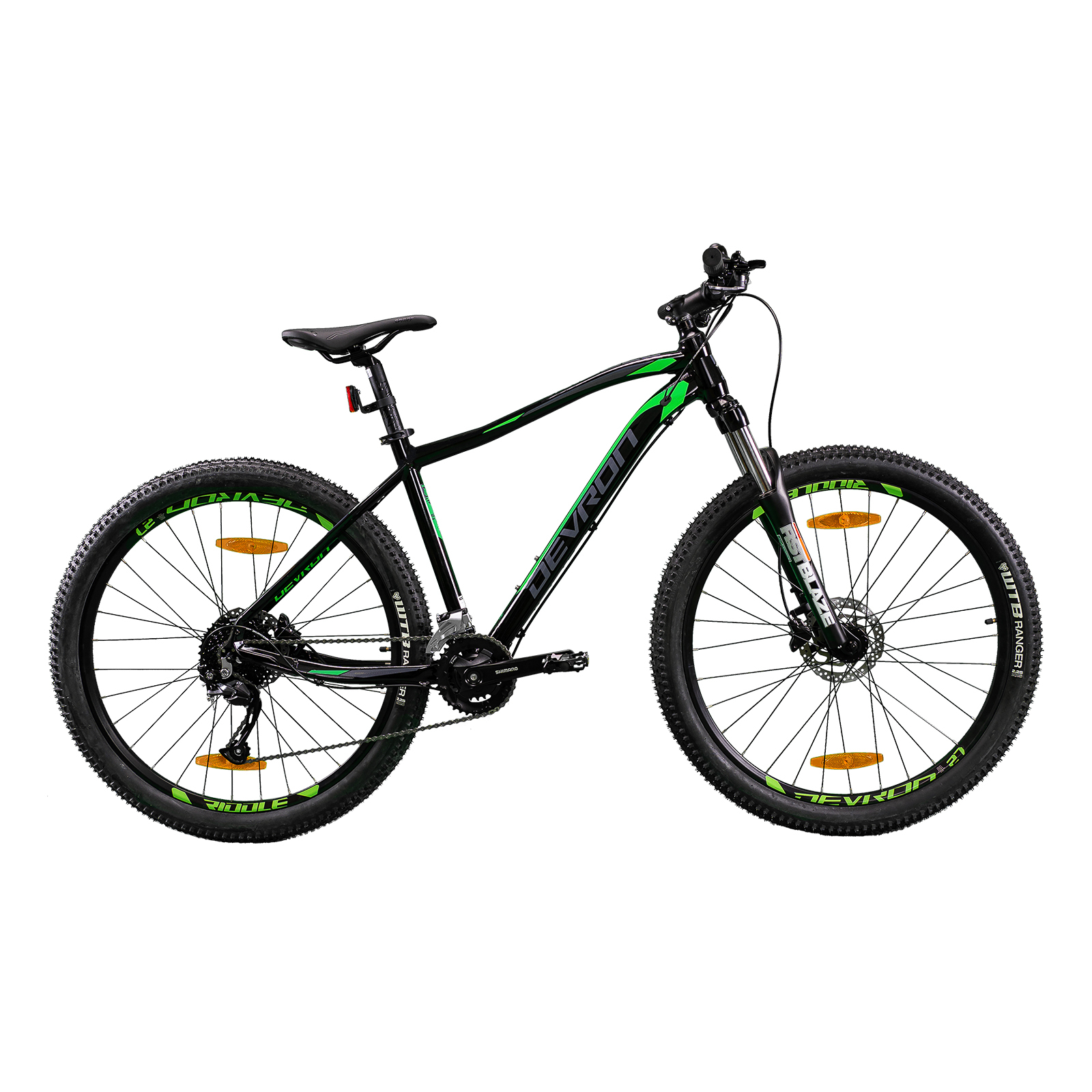 Bicycle Devron 27.5" Riddle RM2.7, V-2x9, 495mm, D+D, hidravl., 14.95 kg. Bicycle Devron 27.5" Riddle RM2.7, V-2x9, 495mm, D+D, hidravl., 14.95 kg.