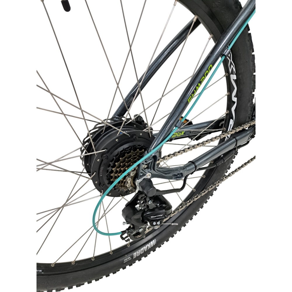 Велосипед E-BIKE 29'' ATB 52870, V-3x7, Mountain, 480mm, D+D, hidravl., grey, 2AM52870AJQ0ES Велосипед E-BIKE 29'' ATB 52870, V-3x7, Mountain, 480mm, D+D, hidravl., grey, 2AM52870AJQ0ES